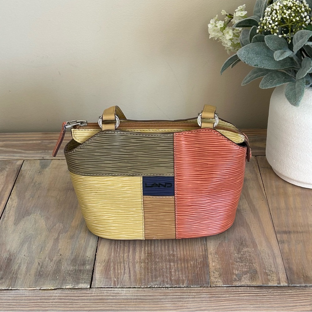 LAND Multi-Color Patchwork Mini Leather Bag - image 5